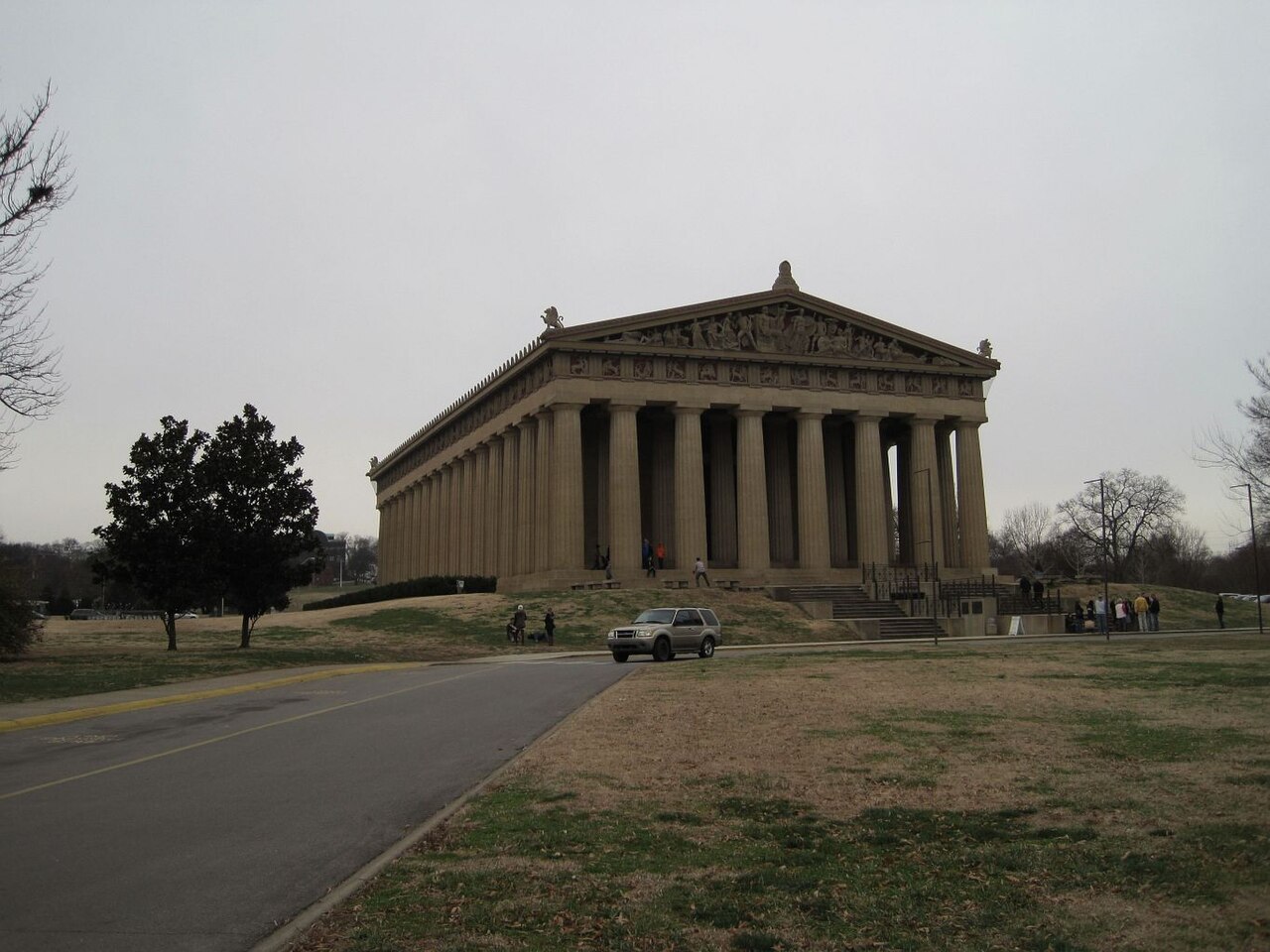 The full-scale Parthenon replica in Centennial Park, Nashville